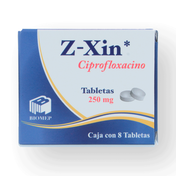 Z-XIN CIPROFLOXACINO 250MG  8TABS - Imagen 2