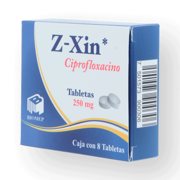 TUZOFARMA Z-XIN (CIPROFLOXACINO 250MG) 8TABS