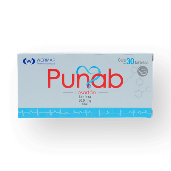 PUNAB (LOSARTAN 50MG) 30TABS - Imagen 4