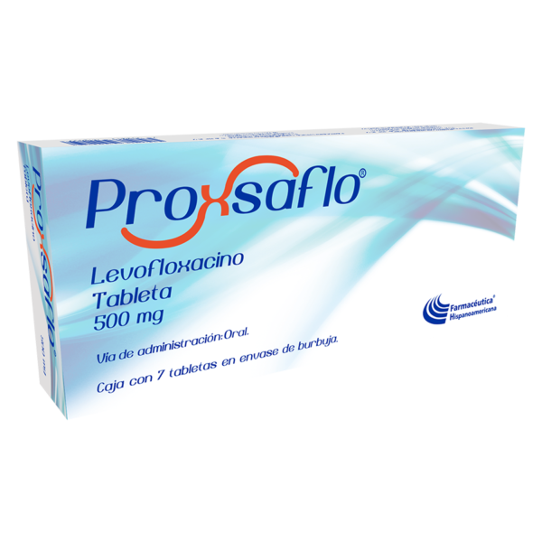 PROXSAFLO LEVOFLOXACINO 500MG 7TABS - Imagen 2