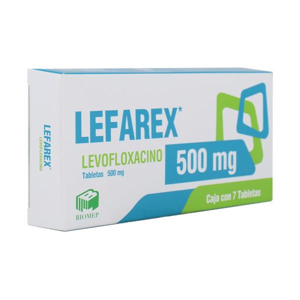 LEFAREX LEVOFLOXACINO 500MG 7 TABS - Imagen 3