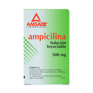 AMPICILINA SOLUCIÓN 500MG - AMPOLLETA