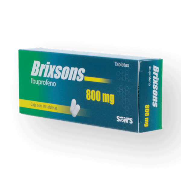 BRIXSONS IBUPROFENO 800MG 10TABS - Imagen 4