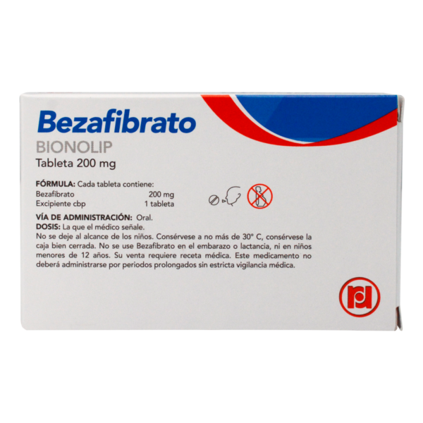 BEZAFIBRATO 200MG BIONOLIP 30 TABS - Imagen 2