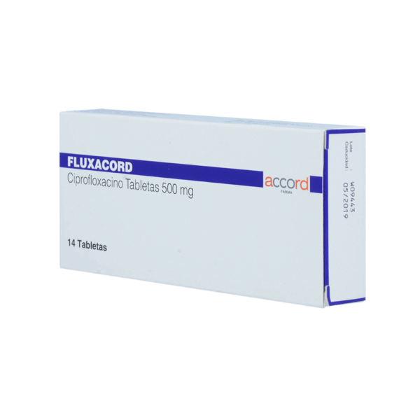 FLUXACORD - CIPROFLOXACINO 500MG/14TAB - Imagen 3