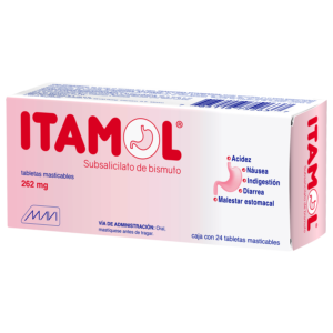 TUZO FARMA ITAMOL SUBSALICILADEBISM 262MG 24TABS