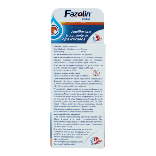 FAZOLIN  NAFAZOLINA 1MG/1ML  15ML SOL - Imagen 2