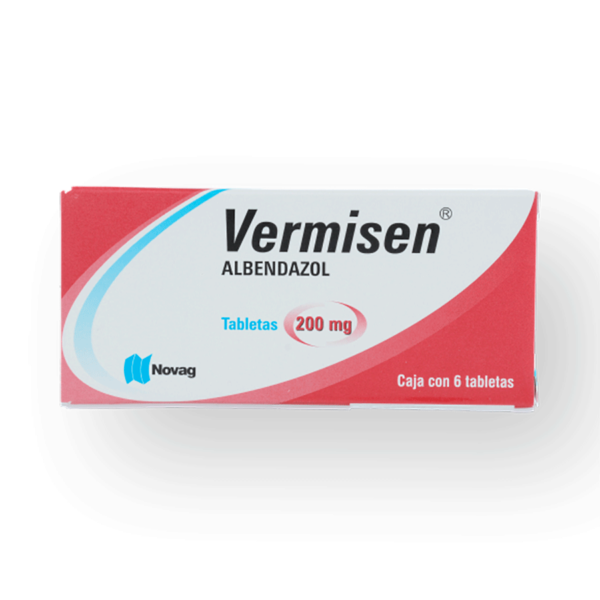 VERMISEN  ALBENDAZOL 200MG  6TABS - Imagen 3