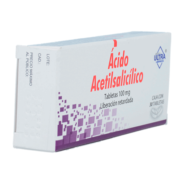 ACIDO ACETILSALICILICO 100MG 30TABS - Imagen 4