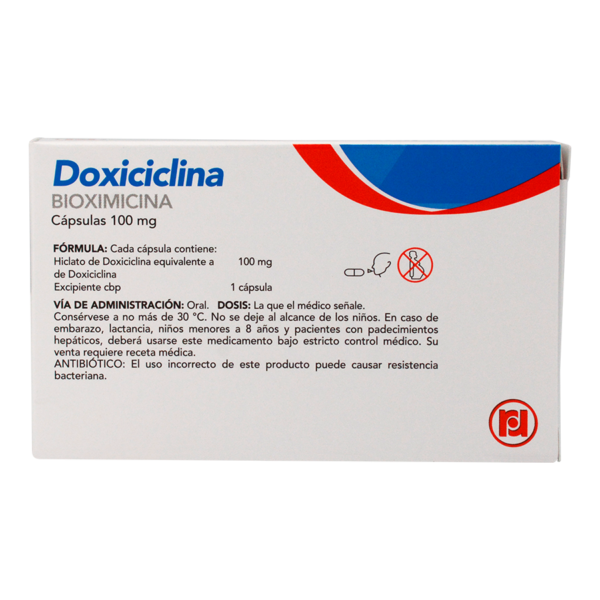 DOXICICLINA 100MG BIOXIMICINA 10CAPS - Imagen 2