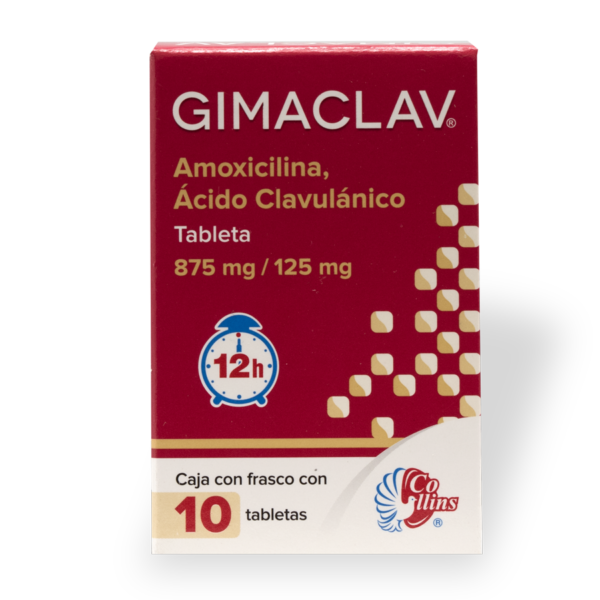 GIMACLAV 875 MG/125 MG10TABS