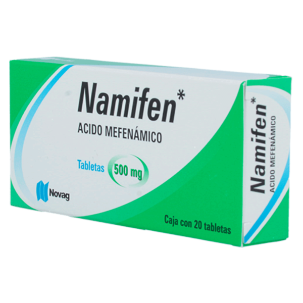 NAMIFEN ACIDO MEFENAMICO 500MG 20TABS - Imagen 2