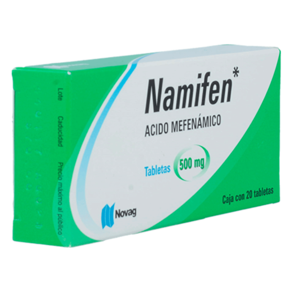 NAMIFEN ACIDO MEFENAMICO 500MG 20TABS - Imagen 4