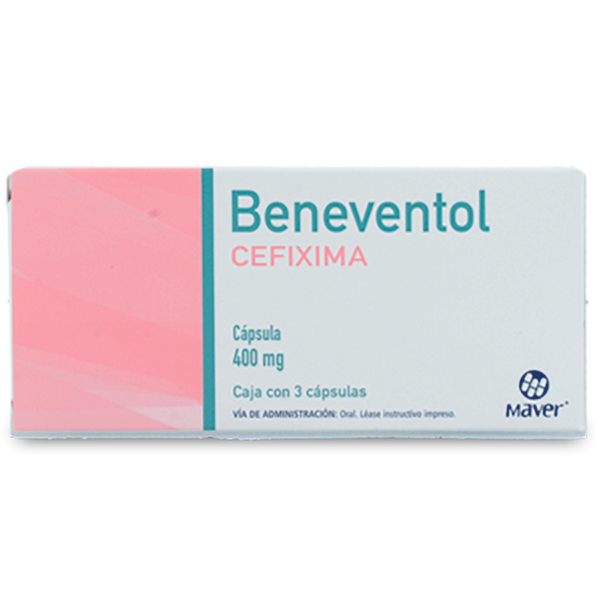 BENEVENTOL -CEFIXIMA 400MG- 3CAPS - Imagen 2