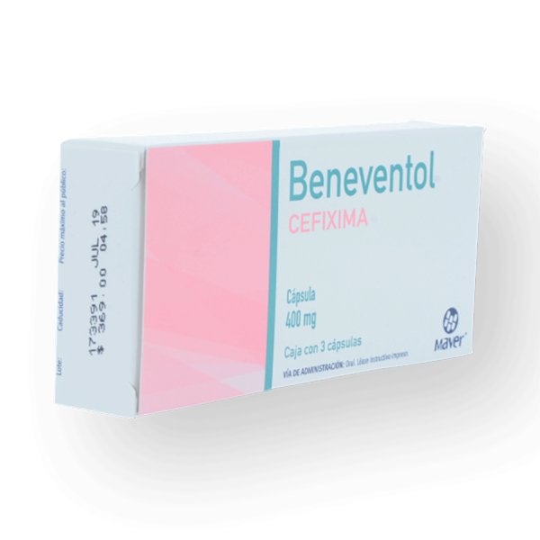 BENEVENTOL -CEFIXIMA 400MG- 3CAPS - Imagen 5