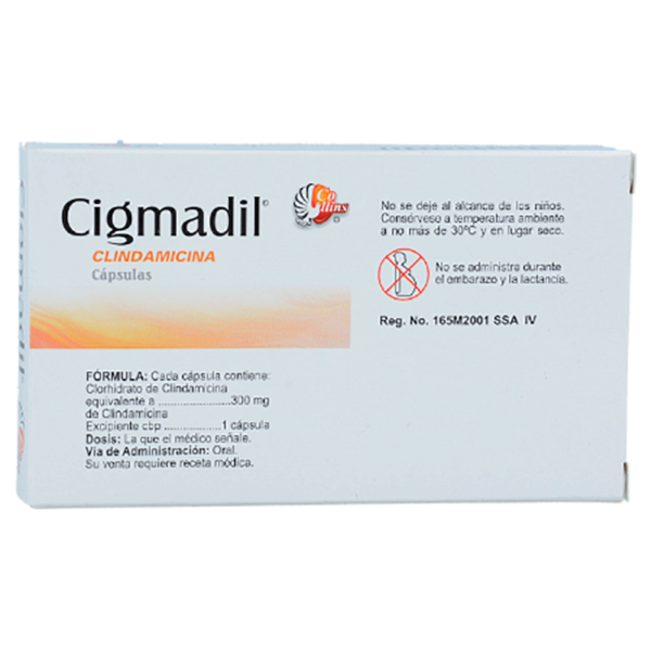 CIGMADIL CLINDAMICINA 300MG 16CAPS - Imagen 2