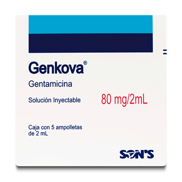 GENKOVA-GENTAMICINA 80MG/2ML 5AMP SOL